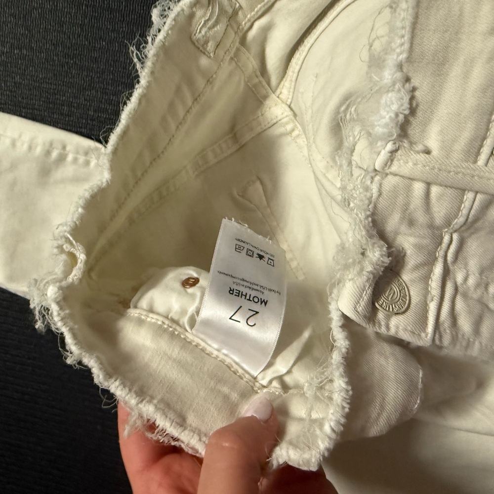 MOTHER Women's Cream Skinny Jeans - Picture 2 of 5